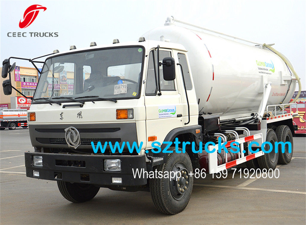 DFAC 6x4 vacuum sewage suction truck