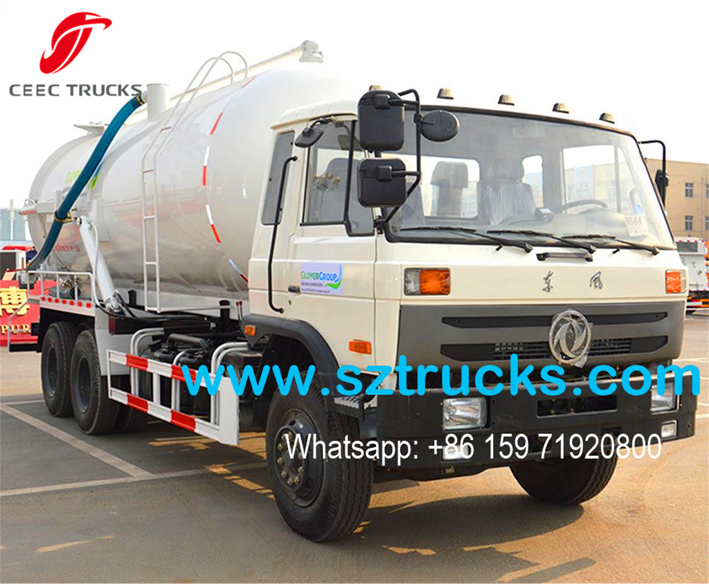 DFAC 6x4 vacuum sewage suction truck