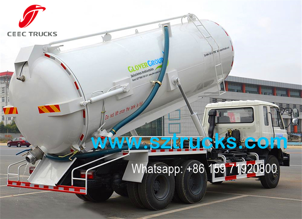 DFAC 6x4 vacuum sewage suction truck