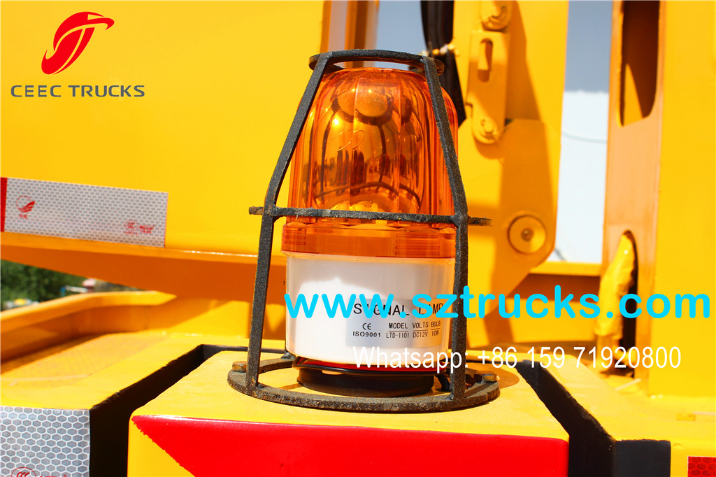 14m ISUZU aerial work platform truck warning lamp