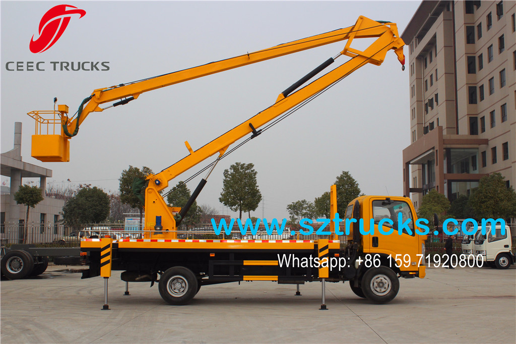 ISUZU 18m Aerial Working Platform for testing