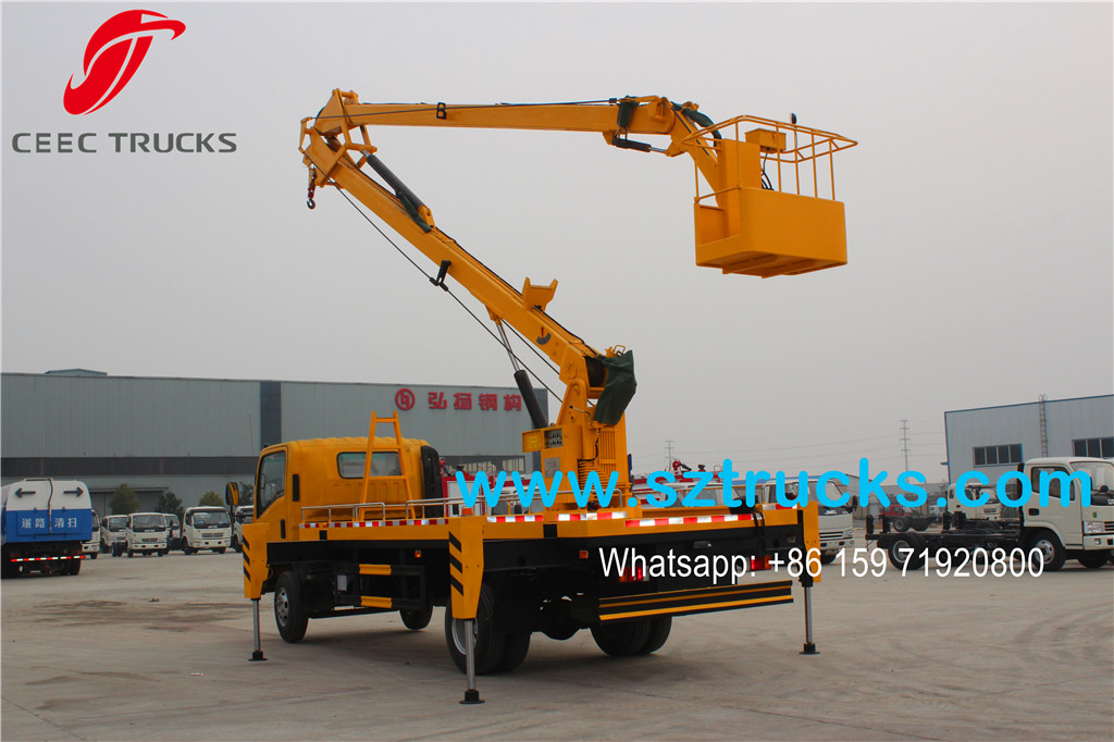 ISUZU 18m Aerial Working Platform for testing