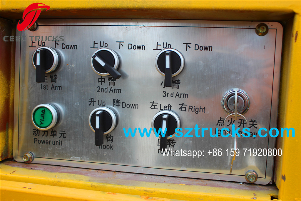 ISUZU 18m Aerial Working Platform control box in bucket