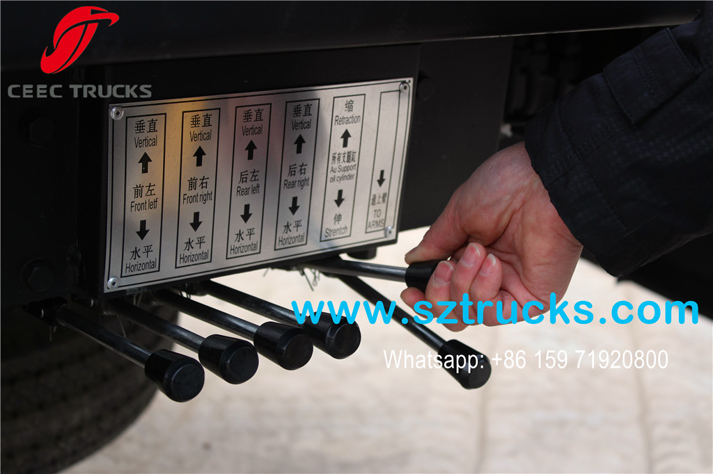 ISUZU 18m Aerial Working Platform operation joysticks & English plate