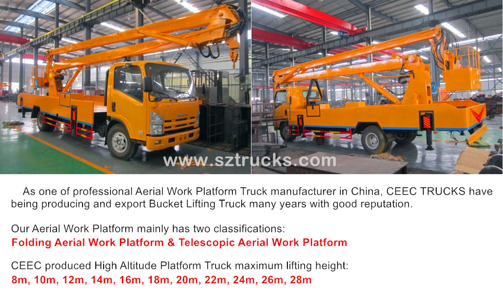 Best Quality ISUZU 20m aerial work platform
