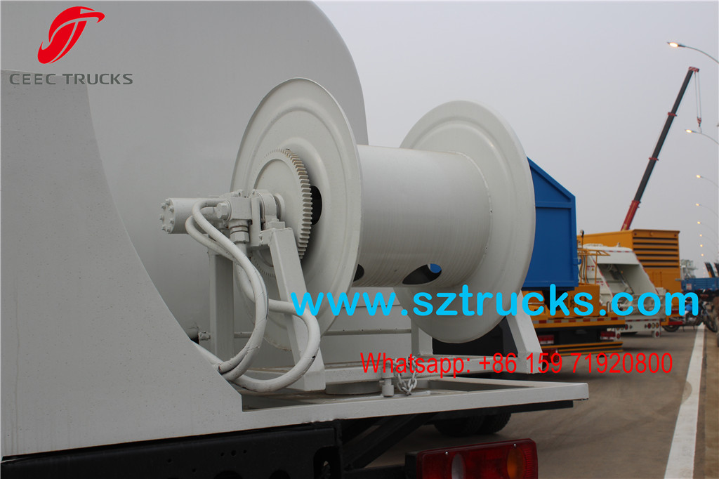 8000Liters Dongfeng high pressure jetting truck export