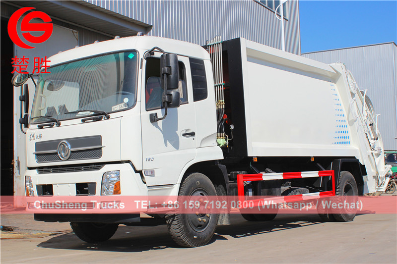 DONGFENG 14cbm trash compactor truck export Laos