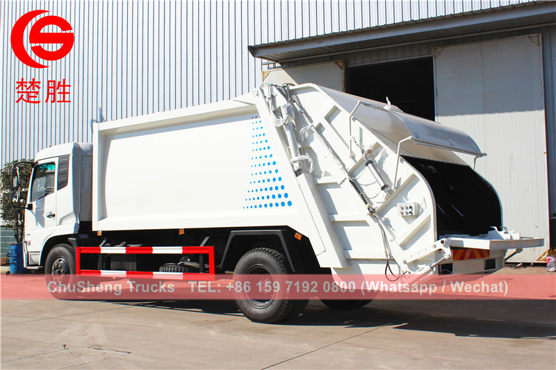 DONGFENG 14cbm trash compactor truck export Laos