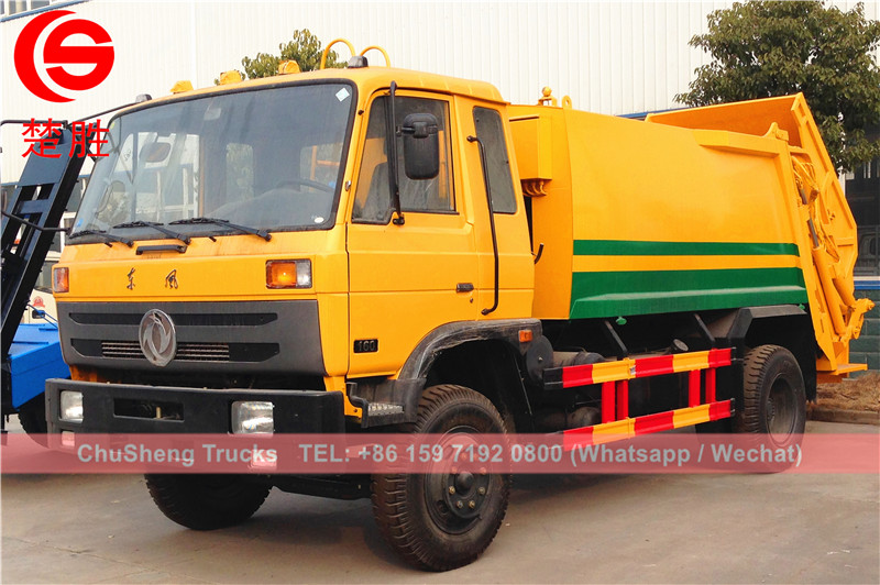 Myanmar customer buy Dongfeng 10cbm refuse compressor truck