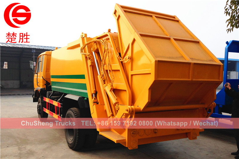 Myanmar customer buy Dongfeng 10cbm refuse compressor truck