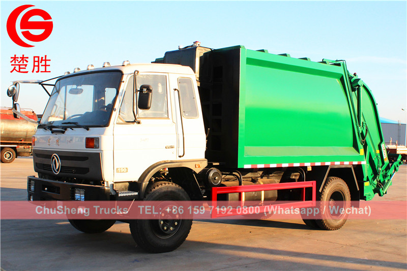 Philippine customer buy dongfeng 12cbm garbage compactor truck