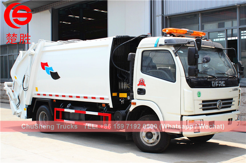 Laos customer buy 8cbm compressed garbage truck