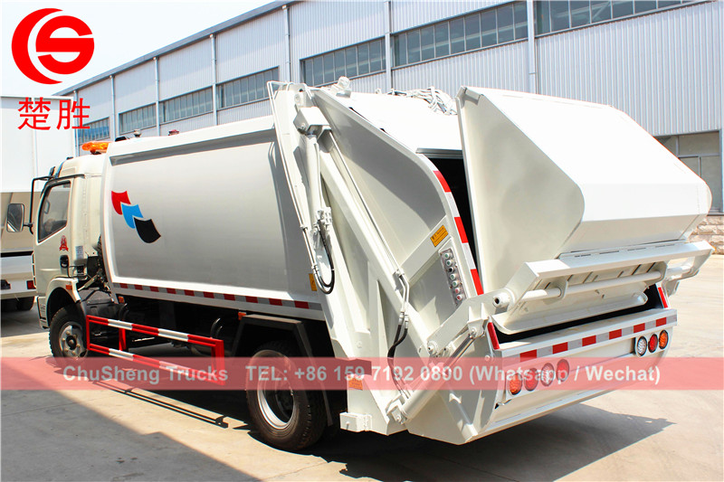 Laos customer buy 8cbm compressed garbage truck