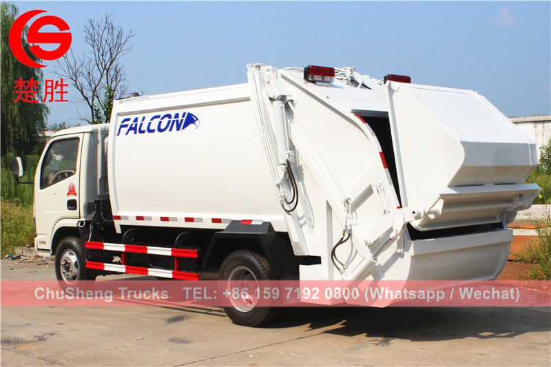 Togo customer buy Dongfeng 5cbm garbage compactor truck