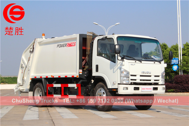 Philippine 8cbm refuse compactor truck isuzu brand
