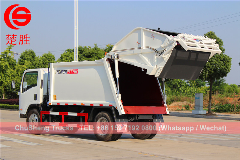 Philippine 8cbm refuse compactor truck isuzu brand