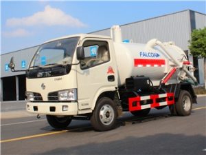 MINI 3000liters vacuum sewage suction trucks hot sale low price