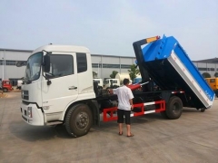 8000Liter best hook lift garbage trucks for sale overseas