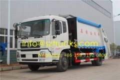 Manufacturer sale 14000liters trash compressor truck