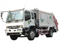 ISUZU 12000Litres trash compactor truck export Caribbean sea